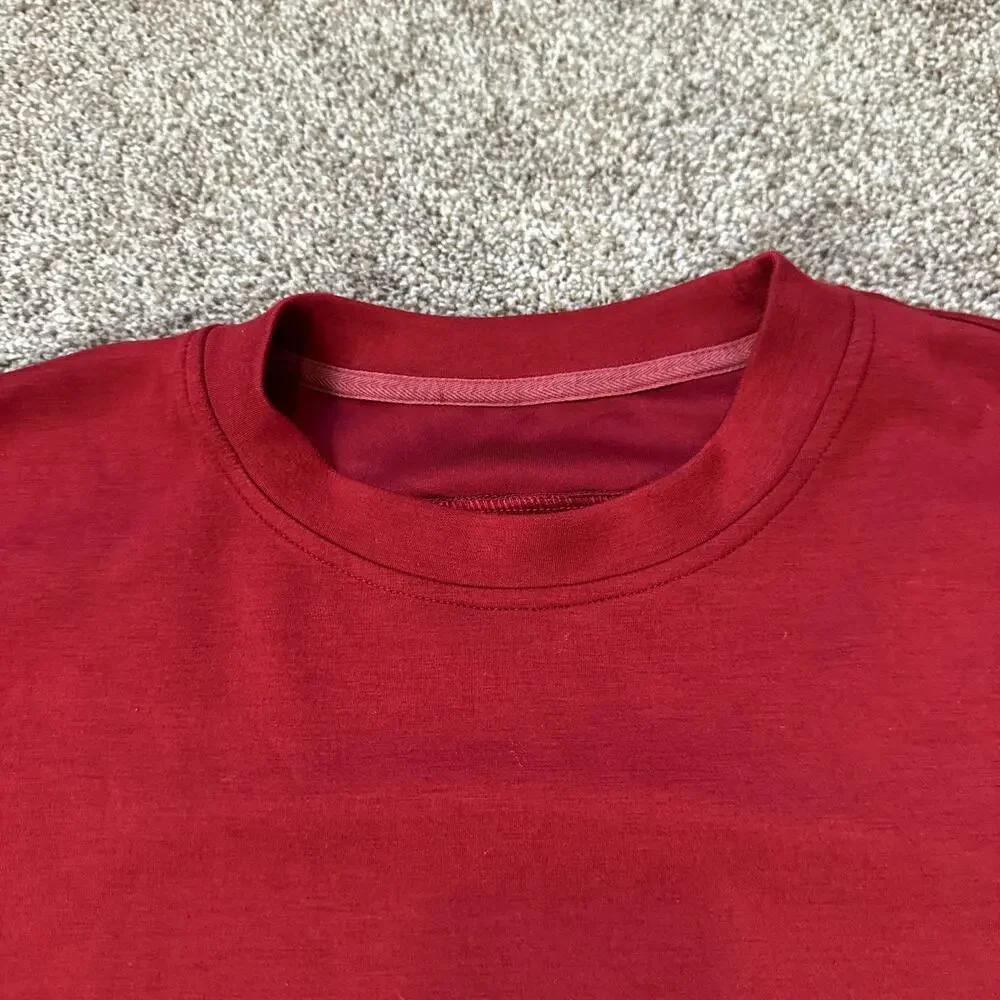Lululemon Softstreme Perfectly Oversized Cropped Crewneck Pullover Size 6 Red